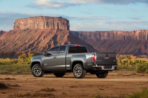 2015-GMC-Canyon-AT-Three-Quarter-Rear-View-003