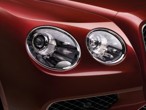 Flying Spur V8 S Headlight Detail