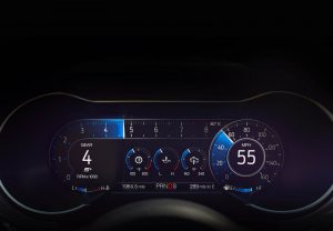 2018 Ford Mustang 12-inch LCD digital instrument cluster in Sport View