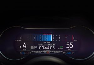 2018 Ford Mustang 12-inch LCD digital instrument cluster in Track View