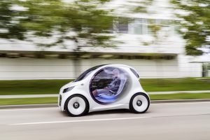 Autonomes Konzeptfahrzeug smart vision EQ fortwo: So sieht das Carsharing der Zukunft aus