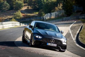Neuer Rundenrekord in der „Grünen Hölle“ des Nürburgrings: Mercedes-AMG GT 63 S 4MATIC+ ist der schnellste Serien-Viersitzer auf der NordschleifeNew lap record in the "Green Hell" of the Nürburgring: Mercedes-AMG GT 63 S 4MATIC+ is the fastest se