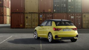 Audi A1, vedere din spate
